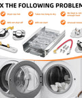 Top Notch Dryer Heating Element Replacement For 70 80 110 500 600 Series With Ni Cr Coil including thermostat and fuses