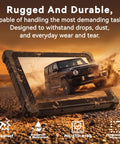 Heavy Duty 10.1 Inch Windows 11 Pro Rugged Tablet With IP67 Industrial Waterproof Housing And Mil Spec Drop Resistance, showing its durability in rugged environment.