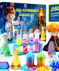 Hands On Science Kit With 250 Plus Experiments For Kids, STEM Activities, Volcano Eruption And Crystal Growth, colorful set display