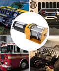 Heavy Duty 12V Electric Winch Kit Featuring 3000 LB Towing Capacity With Wired Control And Durable Stainless Steel Cable for truck and ATV use.