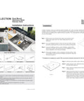 Installation instructions for Prep Ready 15 Inch Workstation Sink Drop In Or Undermount 15x15 Inch Single Bowl 18 Gauge Stainless Steel Sink