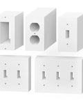 Kick Them Cold Drafts To The Curb With Fifty Premium Outlet Insulation Gaskets, five white foam inserts for switch and receptacle covers.