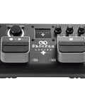 Top view of a Dual Track Looper Pedal For Guitar Bass Keyboard And Vocals With 128 Loops Storage 4 Looping Modes Color LED Screen