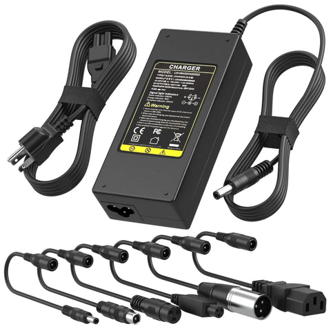 Power Up Your Ride With A 42V 2A 7 Connector Electric Scooter Charger For 36V Li Ion Batteries SGS UL 1310 Certified Universal Charger For Xiaomi Ninebot GoTrax Jetson Voyage E Bikes Safe Fast Charge For M365 And More
