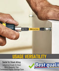 Using 24-Piece Slotted And Phillips Drill Bit Set With S2 Alloy Steel Magnetic Tips, 2.3-Inch Long for cabinet installation