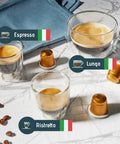 120 Count Nespresso Compatible Coffee Pods Go To Variety Pack For Original Machines Ristretto Espresso And Lungo Capsules Aluminum And Recyclable Packaging Today - coffee pods with cups on a marble surface