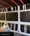 Hella Slick Camper Van Insulation Panels deliver top tier thermal soundproofing wrap for custom builds inside a van.