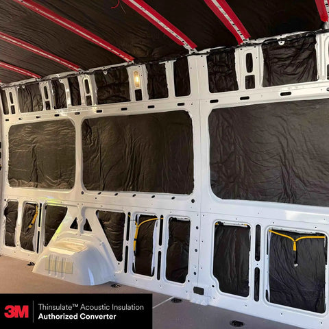 Hella Slick Camper Van Insulation Panels deliver top tier thermal soundproofing wrap for custom builds inside a van.