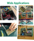 32 Pcs Double Sided PCB Board Kit Soldering Practice Set For DIY Electronics Projects, showing diverse prototyping uses.