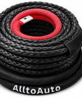 3/8 Inch Dyneema Winch Rope 85 Feet 27,500 Lb Heavy Duty UHMWPE Synthetic Cable With Protective UV Resistant Sleeve For Truck 4x4 Off Road