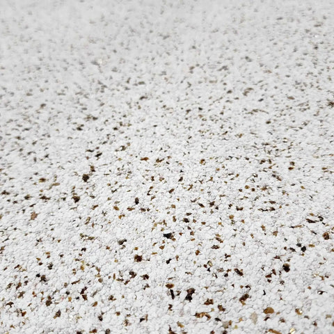 Top Shelf Cream Off White Textured Stone Wallpaper With Real Natural Mica And Subtle Gold Shimmer For A Straight Up Knockout Peel And Stick Room Makeover close-up view showing textured surface and mica details.