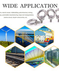 Wide application of Heavy Duty 4 Pack M10 Lifting Eye Bolts In 304 Stainless Steel in various industries and environments.
