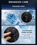 Heavy Duty Ultrasonic Cleaner With Sweep Function And 33khz Frequency, Washes Away Stubborn Grime Like A Champ With 360w Power for degassing mode and customizable power settings.