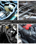 Application view of 6.6 Ft Silicone Vacuum Hose For Automotive High Temperature 130 PSI Three Eighths Inch Inner Diameter 10mm OD.