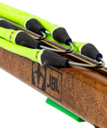 Spearfishing Replacement Band Five Eighths Inch Nitro Band shown mounted on speargun with stainless steel wishbone.
