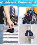 Three Pack Waterproof Dry Bags Set for Outdoor Adventures shown in hand, on a backpack, and hanging in a bathroom.