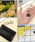 SHENLIU 36-pack metal trigger snap hooks, 2.32 x 0.82 in, swivel, silver, for pet cages, dog leashes, camera straps