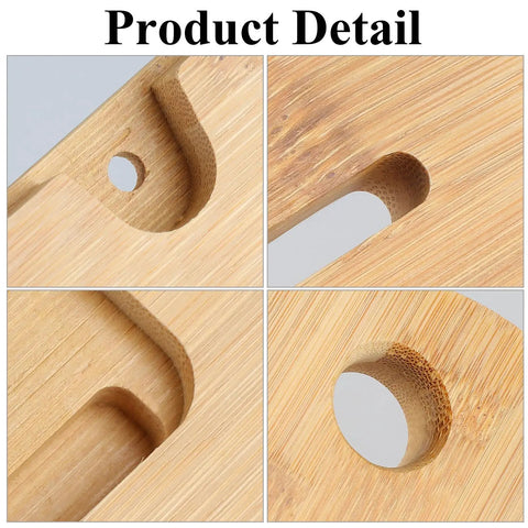 Detailed view of Three Piece Zero Clearance Insert Set For Table Saws With Riving Knife Slot showcasing wood texture and slots.