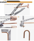 2 In 1 Manual Tubing Bender For Copper And Aluminum OD 3/8 And 1/2 Inch 180 Degree Bends HVAC Air Conditioning Refrigeration Repair Tool in use