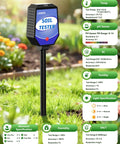 8-In-1 Smart Soil Tester With App Monitoring for garden, showing test range specs for temperature, pH, EC, fertility, light, humidity, salinity.
