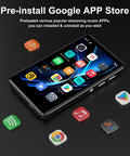 80GB Android MP3 Player With Bluetooth And WiFi 4.0 Inch Touch Screen Music Player for kids with app icons on screen