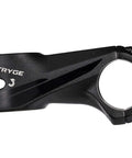 Stryge Drop Stem For 35mm Handlebars, -5 Degree Drop, 75mm Length, side view showing the 35mm bar clamp and aluminum body