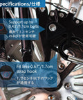 Heavy Duty Stainless Steel Motorcycle Tie Down Hooks Set Of Ten Rugged Security Anchors for securing up to 0.43" bolts.