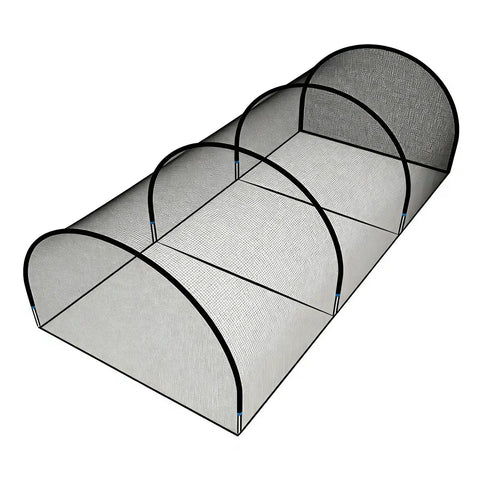 30Ft Portable Baseball and Softball Batting Cage for Backyard Drills with durable polyester mesh and strong fiberglass poles.