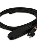 Heavy Duty Indoor and Outdoor Extension Cord 15 Feet, 16 Gauge 3 Wire, Three Outlets UL Listed Black Power Cable