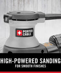5-Inch Random Orbital Sander With Dual Plane Balance, Hundred Percent Ball Bearing Construction For Long Switch Life