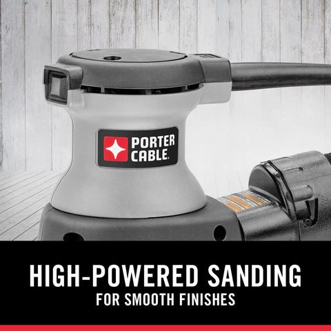5-Inch Random Orbital Sander With Dual Plane Balance, Hundred Percent Ball Bearing Construction For Long Switch Life