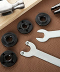 14 Piece Angle Grinder Flange Nuts Set 5/8-11 For 4-1/2 Inch Grinders Includes 6 Inner Nuts, 6 Outer Nuts, And 2 Spanners