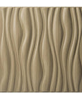 PVC Wave Textured 3D Wall Panels Grey 12 Pack Dope Look Lightweight Fire Resistant Easy DIY Coverage 32 Sq Ft