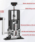 Labor Saving Manual Wire Stripping Tool For 1 To 25 MM Wire Gauges with blade adjustment, anti-slip device, and hand crank