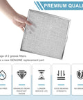 Range Hood Grease Filter 11 1/4 by 11 3/4 by 3/8 Inches Two Pack Compatible with Broan NuTone Kenmore S99010316 aluminum mesh