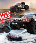 One Eighteen Scale 4WD RC Truck For Kids And Adults, Zips Up To 25 MPH On Any Terrain, IPX4 Waterproof, Off-road tires
