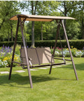 Beefy 350 Denier Beige Replacement Canopy Top For Gardenline 2 Person 2019 Swing Custom Fit Fits SKUs 43537 21636