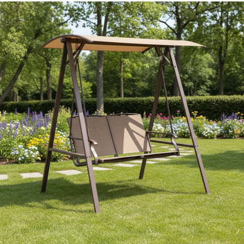 Beefy 350 Denier Beige Replacement Canopy Top For Gardenline 2 Person 2019 Swing Custom Fit Fits SKUs 43537 21636