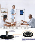 Magnetic Tablet Holder Mount For Fridge Cabinet Whiteboard Gym And More Fits 4.7 To 12.9 Inch Phones And Tablets 360 Degree Swivel demo