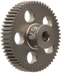 57 Tooth 64 Pitch Aluminum Pinion Gear For RC Cars, Ultra Lightweight Precision Machined Pinion That Runs Smooth, Quiet, And Built To Last