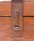Close-up of the latch on the Heavy Duty Wooden Storage Container For Tooling Gauges And Hardware Featuring A Badass Craftsmanship Job.
