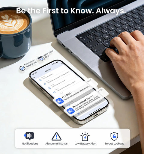 Lightning Fast Built In Wifi Smart Lock With Instant Fingerprint Access And Remote App Control Keyless Deadbolt Zero Fuss Setup Straight Into Your Wifi Smooth Satin Nickel Finish
