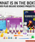 Hands On Science Kit For Kids Aged 8 To 12 With 105 Cool Experiments Including Volcano And Chemistry, STEM Toys For Birthday Gifts.