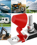 Badass Marine Fuse Block Terminal Holder For EV RV And Yacht Charging Station With 30 To 500 Amp close-up view showing terminal and safety cover.