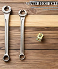 Grab A Massive 100 Piece Spring Clamp Kit For Gas Tubing And Hose Repair With Galvanized Zinc Construction That Slays Corrosion And Handles Tight Fits From 5mm To 9mm Perfect For Cars And Tough Jobs, water hose clips and spring clamp tools on wood