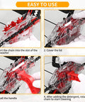 Bike Chain Cleaner Tool Kit With Built In Brushes Transparent Cleaning Machine For Mountain And Road Bikes instructions.