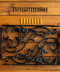 Certified Knockout Vintage Cast Iron Shelf Brackets For Heavy Duty Wood Floating Shelves and Ornate Wall Mounted Display Supports That Look Absolutely Dope In Every Single Home components and screws.