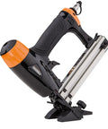 Pro Grade Pneumatic 20 Gauge L Cleat Flooring Nailer with anodized aluminum body and durable steel drive blade for hardwood installs