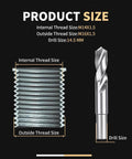 M14X1.5 Thread Repair Kit With Stainless Steel Inserts Ten Pieces Includes Drill Tap Counterbore Install Driver And Guides In An EVA Box