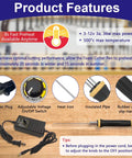 Hot Wire Foam Cutter Kit With 3-1 Electric Styrofoam Cutter Featuring Set Of 3 Cutting Pens and adjustable voltage controller features.